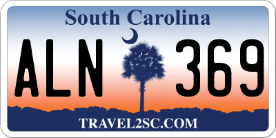 SC license plate ALN369