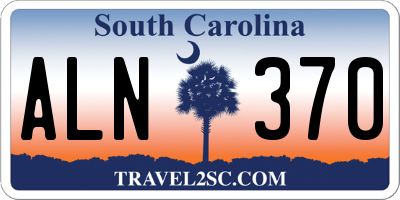 SC license plate ALN370