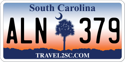 SC license plate ALN379