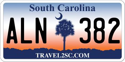 SC license plate ALN382
