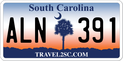 SC license plate ALN391