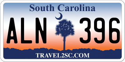 SC license plate ALN396