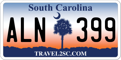 SC license plate ALN399