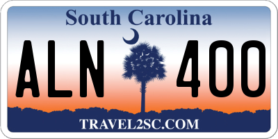 SC license plate ALN400