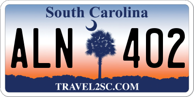 SC license plate ALN402