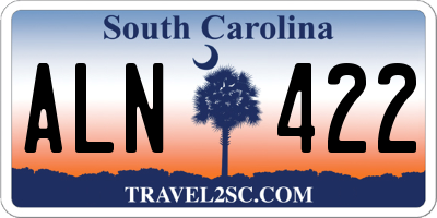 SC license plate ALN422