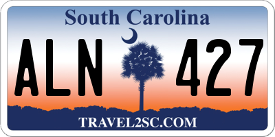 SC license plate ALN427