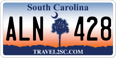 SC license plate ALN428