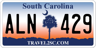 SC license plate ALN429