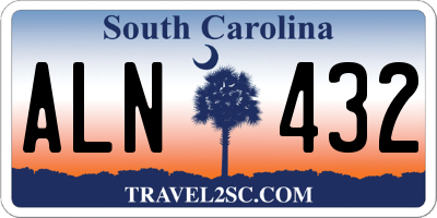 SC license plate ALN432