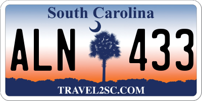 SC license plate ALN433