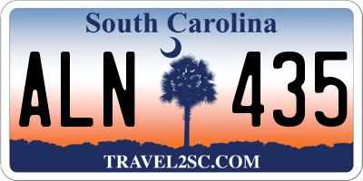 SC license plate ALN435