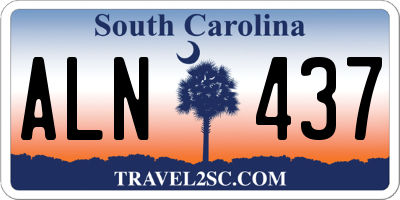SC license plate ALN437