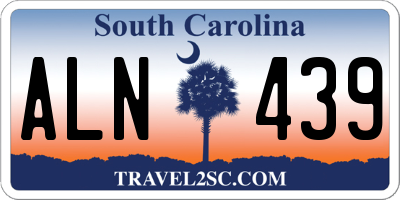 SC license plate ALN439
