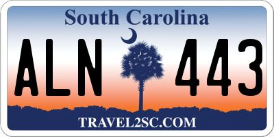 SC license plate ALN443