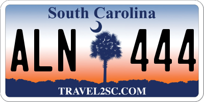 SC license plate ALN444