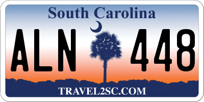SC license plate ALN448