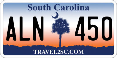SC license plate ALN450