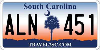 SC license plate ALN451