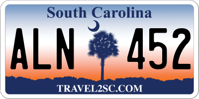 SC license plate ALN452