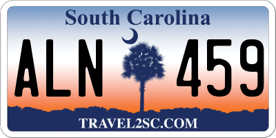 SC license plate ALN459