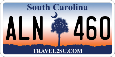 SC license plate ALN460