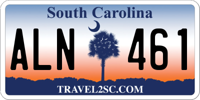 SC license plate ALN461
