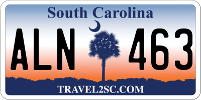 SC license plate ALN463
