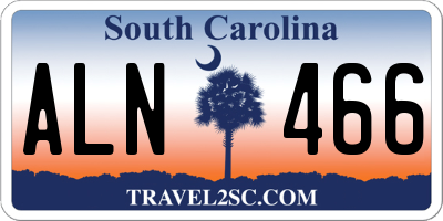 SC license plate ALN466