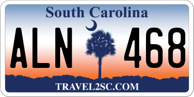 SC license plate ALN468