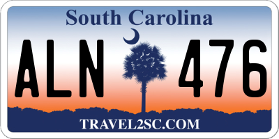 SC license plate ALN476