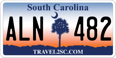 SC license plate ALN482