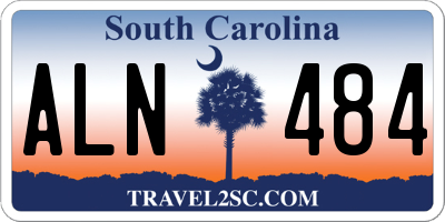 SC license plate ALN484