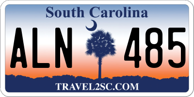 SC license plate ALN485