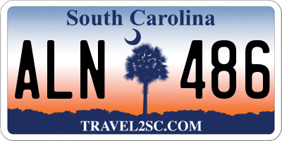 SC license plate ALN486