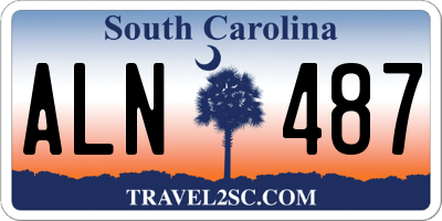SC license plate ALN487