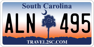 SC license plate ALN495