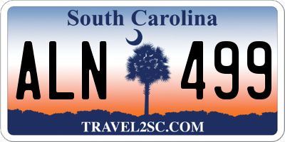 SC license plate ALN499