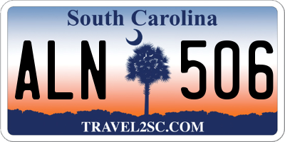 SC license plate ALN506