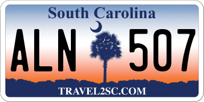SC license plate ALN507