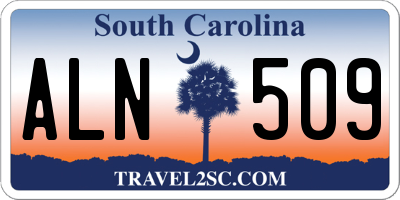 SC license plate ALN509
