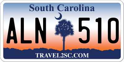 SC license plate ALN510