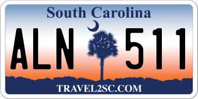 SC license plate ALN511