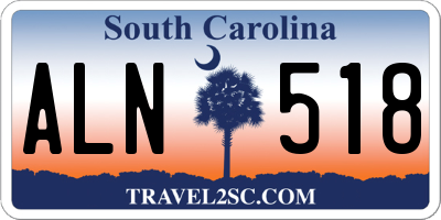 SC license plate ALN518