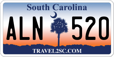 SC license plate ALN520