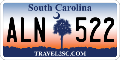 SC license plate ALN522