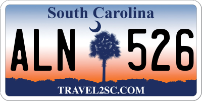 SC license plate ALN526