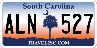 SC license plate ALN527