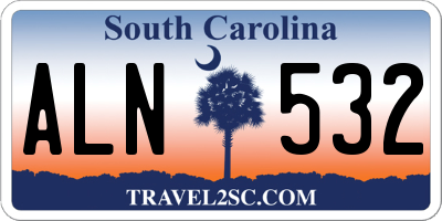 SC license plate ALN532