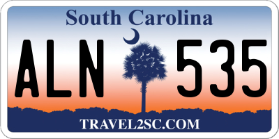 SC license plate ALN535